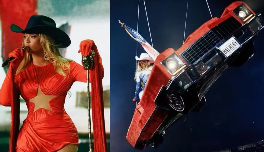 Beyoncé enfrenta mal funcionamento de carro flutuante em show